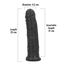 Dildo XXL negru Made in Italy, [ 23cm x 4,5cm ] dimensiuni