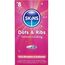 Cutia Skins Dots and Ribs, pachet de 8 prezervative