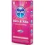 Cutia Skins Dots and Ribs vazuta din unghi, cu eticheta Fair Trade Latex
