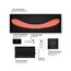 LELO BOOMERANG CORAL RED TESTER componente