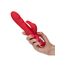 Vibrator rabbit cu incalzire Jack Rabbit Signature CalExotics rosu, detaliu baza