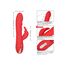 Vibrator rabbit cu incalzire Jack Rabbit Signature CalExotics rosu, vedere laterala