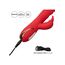 Vibrator rabbit cu incalzire Jack Rabbit Signature CalExotics rosu, detaliu suprafata striata