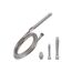 Sistem irigator intim cu furtun si 4 capete CalExotics argintiu, set complet