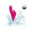Vibrator rabbit cu bile si miscare ritmica Enchanted Embrace CalExotics roz, vedere completa