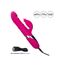 Vibrator rabbit cu bile si miscare ritmica Enchanted Embrace CalExotics roz, detaliu panou control