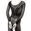 Body dres integral din plasa cu model geometric Scandal CalExotics negru, detaliu talie