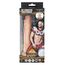 Dildo vibrator realist The Vibrating Quarterback CalExotics natural, vedere din fata