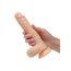Dildo vibrator realist The Vibrating Quarterback CalExotics natural, vedere de sus