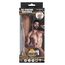 Dildo vibrator realist cu rotatie The Gyrating Bartender CalExotics caramel, vedere din fata