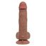 Dildo vibrator realist cu impingere The Thrusting Jack Hammer CalExotics caramel, cutie originala Working Stiff