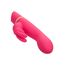 Vibrator rabbit cu doua motoare Love Bunny CalExotics roz, vedere de sus