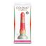 Dildo Striat cu Ventuza NS Novelties Colours Stacked, Rosu cutie