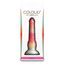 Dildo Striat cu Ventuza NS Novelties Colours Stacked, Rosu cutia