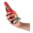 Dildo Striat cu Ventuza NS Novelties Colours Stacked, Rosu