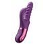 Vibrator rabbit cu rotatie si impingere Swirl She.E.O mov, vedere completa