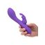 Vibrator rabbit flexibil Bend and Hold Double Rumbler CalExotics mov, vedere completa