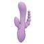 Vibrator triplu flexibil Bend and Hold Rumbler CalExotics mov, vedere de ansamblu cu cele trei brate