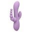 Vibrator triplu flexibil Bend and Hold Rumbler CalExotics mov, detaliu bratul cu bile anale
