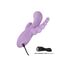Vibrator triplu flexibil Bend and Hold Rumbler CalExotics mov, vedere laterala