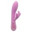 Vibrator dublu cu fluture Aura Dual Flutter CalExotics roz, vedere de ansamblu