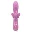 Vibrator dublu cu fluture Aura Dual Flutter CalExotics roz, detaliu stimulator fluture