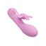 Vibrator dublu cu fluture Aura Dual Flutter CalExotics roz, vedere laterala