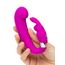 Vibrator Mini G-Spot Happy Rabbit Curve, Violet, 15 Vibratii hand