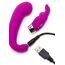 Vibrator Mini G-Spot Happy Rabbit Curve, Violet, 15 Vibratii incarcare USB