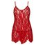 Camasa de noapte Leg Avenue rosie, asezata plat