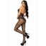 Body dres fishnet cu stras Leg Avenue negru, detaliu decupaj crotchless