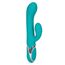 Vibrator Rabbit CalExotics Enchanted Lover, Turcoaz, 12 Vibratii, 4 Rotatii foto