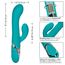 Vibrator Rabbit CalExotics Enchanted Lover, Turcoaz, 12 Vibratii, 4 Rotatii dimensiuni
