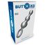 Bile Anale din Silicon cu Finisaj Metalizat The Stuffer ToyJoy, Gri cutia