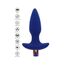 Dop anal vibrator The Sparkle ToyJoy albastru, infografic dimensiuni 13.5 cm lungime, 3.5 cm diametru