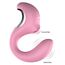 Vibrator Clitoridian cu suctiune Twist ToyJoy, Roz cu vibratii si pulsatii