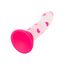 Dildo cu ventuza Glow Stick Heart CalExotics fosforescent, efect fosforescent la intuneric