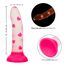 Dildo cu Ventuza Glow Stick Heart CalExotics, Fosforescent lumineaza in intuneric