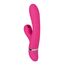 Vibrator rabbit Foreplay Frenzy Pucker CalExotics roz, vedere din spate cu marcaje CE si UKCA