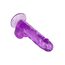 Dildo realistic cu ventuza Queen Size CalExotics mov, detaliu forma realista