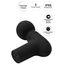 Aparat de masaj cu percutie Power Gun Caresse negru, infografic cap flexibil, 5 nivele de putere, IPX6