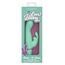 Vibrator rabbit cu balansare Rocking G Bunny CalExotics verde, detaliu varf striat