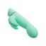 Vibrator rabbit cu balansare Rocking G Bunny CalExotics verde, vedere din alt unghi