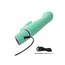 Vibrator rabbit cu balansare Rocking G Bunny CalExotics verde, detaliu port de incarcare USB