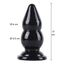 Dop anal dublu bulb Extreme Hidden Desire negru, infografic dimensiuni 17 cm lungime, 6 si 6.5 cm diametru