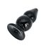 Dop anal dublu bulb Extreme Hidden Desire negru, vedere diagonala cu cele doua bulbe