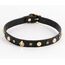 Guler BDSM cu Cristale si Charm-uri Alina NS Novelties, Negru fashion