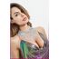 Top metalic Albastru Violet Gradient Color, S-L bust american