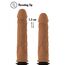 Vibrator realist cu dubla impingere Inferno Hidden Desire natural, infografic varf cu impingere de 1.5 cm