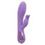 Vibrator rabbit Dual Bunny Aura CalExotics mov, vedere completa cu urechi de iepuras